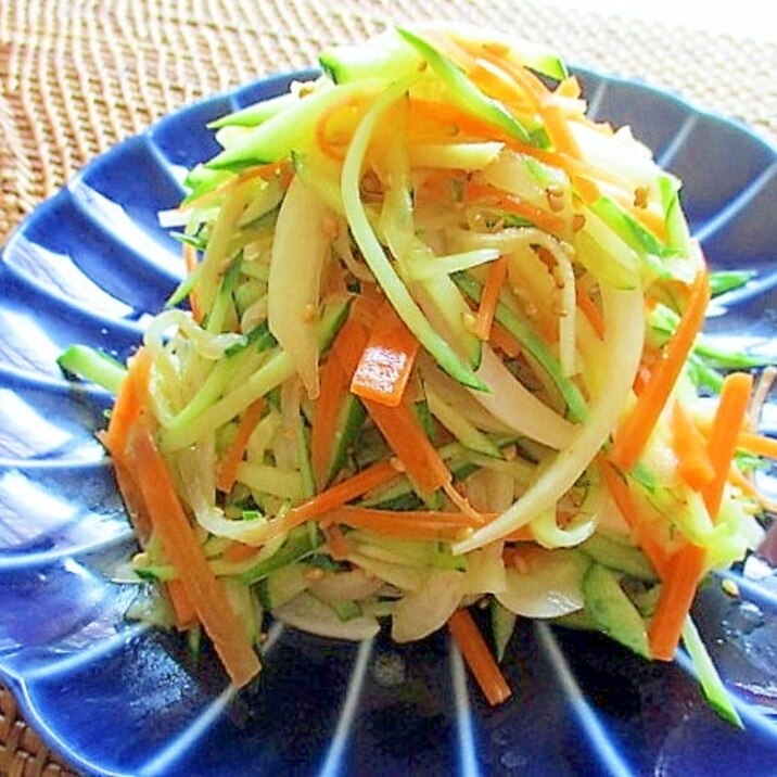 千切り野菜の中華風サラダ